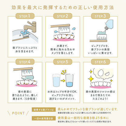 EiTENA ピュアリプロ ホワイトニング対策歯磨き粉
